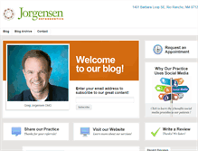 Tablet Screenshot of jorgensenorthodonticsblog.com